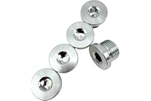 RCCT M18 Lambdasonde Stopfen – Lambda Sensor Verschlussschraube, 5er Pack Blindstopfen aus Edelstahl 304, M18×1.5 Gewinde für O2 Sensor Plugs & Auspuffsystem(Plugs)