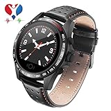 Fitness-Tracker mit Pulsmesser, Fitness-Watch-Aktivitäts-Tracker, wasserdichter IP67-Schlafmonitor, Kalorien, 9 Sportmodus-Smart-Uhren, SMS-Benachrichtigung für Männer, Frauen, Kinder