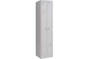 ‎FURNI24 furni24 Z Garderobenschrank Personalschrank Spind Umkleideschrank Kleiderschrank 180 cm x 40 cm x 50 cm **fertig montiert** Verschiedene Ausführungen