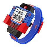 Zantec LED Digital Kinderuhr Karikatur Sport Uhren Relogio Roboter Transformation Spielzeug Jungen Armbanduhr