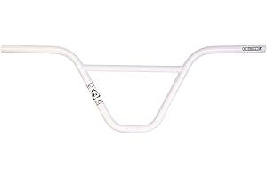 Manubrio della serie Eastern Bikes Atom, costruzione in Cromolio leggero al 100% (Bianco Lucido, 9")