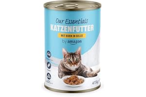by Amazon Katzen Nassfutter Häppchen mit Huhn in Gelee, 415g, 1er-Pack
