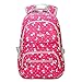 Produktbild Neuleben Rucksack Groß Schulrucksack Mädchen/Damen Wasserabweisend Leichter Schultasche Daypack Schulranzen (Rot)