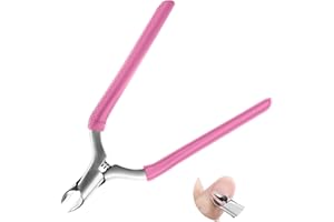 CGBE Profi Nagelhautzange, Scharf Nagelhautentferner Hautzange aus Edelstahl mit Rutschfestem Griff, für Präzise Entfernung der Überschüssige Nagelhaut, Nagelhautschere für Nagel- und Zehennagelpflege