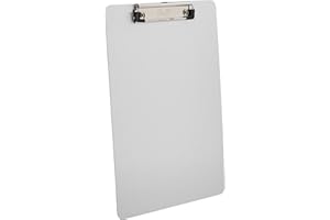 LÄUFER Saunders 21518 - Portablocco con clip, 21,6 x 33 cm, colore: Argento