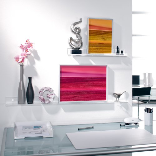 Sigel GA110 Galerieboard / Regalboard / Ablageboard 100 cm, glasklar – auch in 50 cm - 7