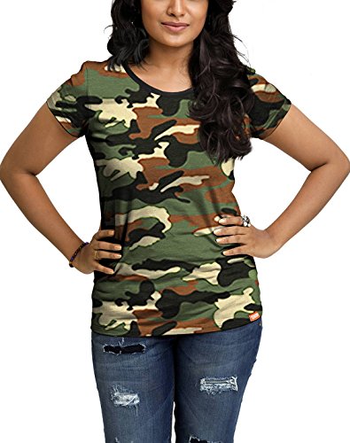 WYO Womens Camouflage Army Round Neck T-Shirt RS.398 (60.00% Off) - Amazon