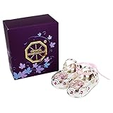 Lesser and Pavey - Little Treats Silver Plated Crystal Baby Shoes (Pink)