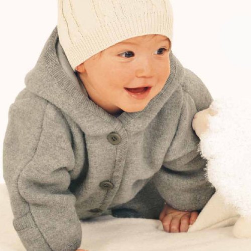 Disana Organic Boiled Wool Baby Snugglesuit Overall Pramsuit Grey 62/68 3-6m
