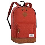 Längenverstellbare, gepolsterte Tragegurte. Atmungsaktives Rückenpolster. Trageschlaufe.