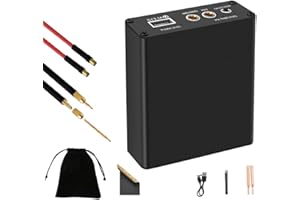 INVERCRIGIL Saldatrice a Punti,con 11 livelli di potenza di saldatura, 50000mAh batteria, 2M foglio di nichel-plate, per la fabbricazione di pacchi batteria (Nero profondo)