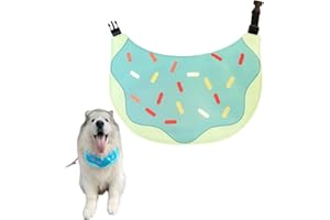 PETPHINDU Chien Mignon Bandana Cartoon Donuts Pet Dog Cat Bib Bandana Imperméable Foulard Pet Bavoir pour Moyenne À Chiens De Grande Taille Réglable Pet Bandana Golden Retriever Alaska Samoyède