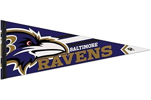 WINCRAFT NFL 14496115 Baltimore Ravens Premium banderín, 30,5 x 76,2 cm