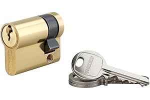 Mezzo Cilindro europeo Sa 30X10mm, vite 40mm, antisfilamento, ottone, 3 chiavi - THIRARD