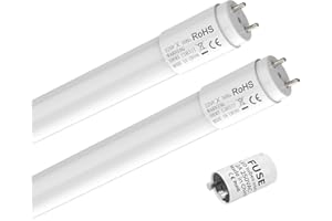 JESLED 2er Pack LED Röhre 150cm T8 G13-18W, 6000K, 2934 Lumen - PC-Material, hohe Lichtausbeute, inkl. Starter - Ideal für Büro, Supermarkt, Lagerhalle