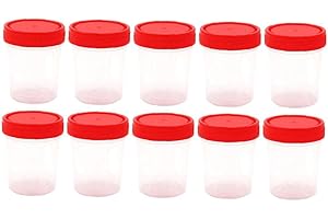 Lipfer Contenedor Estéril 10pcs Colección De Orina De Hospital Botella De Muestra De 60 Botella De Muestra
