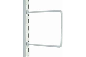 WATSON LOK TWIN SLOT SHELVING White Flexi Bookends 200mm x 120mm - Per Pair - Watson Twin Slot