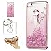 Produktbild Hülle Huawei P8 Lite (2017) / Huawei P9 Lite 2017 (5,2 Zoll) Hülle Transparent Hardcase,3D Galvanotechnik TPU Kreative Liquid Bling Hülle Case Für Huawei P8 Lite 2017 (5,2 Zoll),Dynamisch Treibsand Flüssige Fließend Wasser Glitter Sparkle Klar Hart Plastik Tasche Kristall Handytasche Rückseite Hülle Schale Etui Für Huawei P9 Lite 2017 (5,2 Zoll) + Schlüsselanhänger (R) (4)