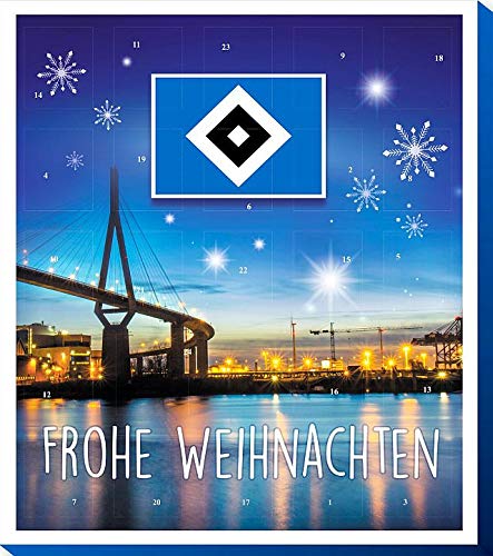 Preisvergleich Produktbild Hamburger SV - HSV - Adventskalender 2018 - Weihnachtskalender, Premium mit Poster - 2018 - Bundesliga - Fußball - (EUR 8,95 / 100g)