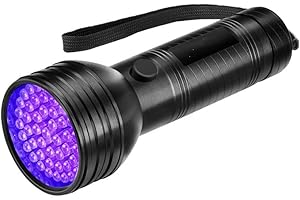 RAGUSO Lampe de poche à lumière noire UV Détecteur d'urine pour animaux de compagnie Détecteur d'urine de chat portable pour chien pour trouver des taches sèches pour animaux de compagnie sur les tapis de vê