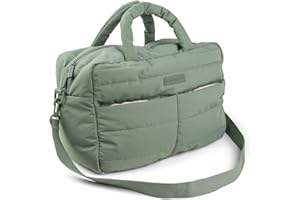 Done by Deer Sac à Langer Bebe Matelassé – Tapis à Langer Pliable Inclus – Grande Capacité 24L – Sangle Réglable, Anses Pratiques et Attaches Poussette – 41 x 21 x 29 cm