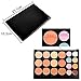 Lover Bar 20 Colour Makeup Cream Contour Kit-Camouflage Pro Concealer Palette-Professional Face Corrector-Cosmetics Foundation Contouring and Highlighter+Vegan 11pcs Make Up Brushes Set Beauty Blender