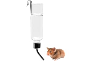 DUBBULON Abreuvoir pour Les Rongeurs, Distributeur Eau pour Petits Animaux, Suspendue Abreuvoir Lapin, Automatique Biberon pour Animaux De Compagnie, pour Lapin Chinchilla Cochon d'Inde Hérisson Furet