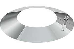 TECNOVIS Schornstein - Wetterkragen/Wandrosette mit 130 mm Innendurchmesser