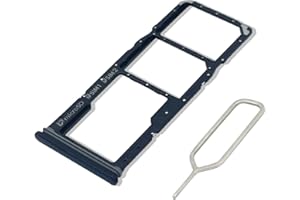 Eonpam SIM Kartenrahmen für (Samsung Galaxy A9 2018) Originale Qualität Ersatz Karten rahmen Inkl SIM Kartenschlitz Pin(Schwarz)