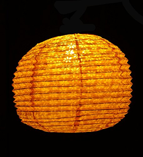 dekorative gelbe Papierlampenschirm Laterne festlich Partei Hängedekoration - 2