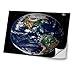 Produktbild Weltraum 10056, Erde, Skin-Aufkleber Folie Sticker Laptop Vinyl Designfolie Decal mit Ledernachbildung Laminat und Farbig Design für Laptop 19"