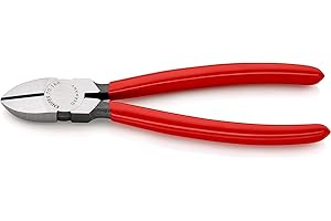 Knipex Tronchese Laterale per Meccanica Bonderizzata Nera, Rivestiti in Resina Sintetica 180 Mm 70 01 180