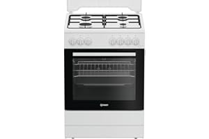 BEKO EUROPE MANAGEMENT SRL Cucina A Gas I6G3PMW 60 Cm, 4 Fuochi, Forno Elettrico Con Grill, 73 Litri, Click&Clean, Click&Steam, Timer, Colore Bianco, Classe Energetica A