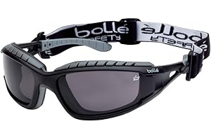 BOLLÉ Bolle TRACPSF - Gafas de Seguimiento con Marco de Nailon antiarañazos y Lente antiniebla, Color Negro y Ahumado