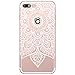 Produktbild kompatibel mit iPhone 6S Plus Hülle,iPhone 6 Plus Hülle,iPhone 6 Plus 6S Plus Crystal Clear Silikon Hülle TPU Case Schutzhülle Case Durchsichtig,Henna Mandala Blumen Muster TPU Handyhülle,Mandala#9