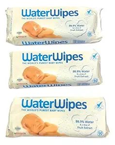 WaterWipes Baby Wipes (White, 180 Count) - Pack of 3