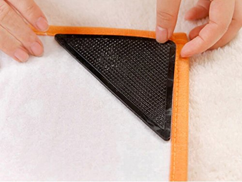 Teppich-Unterlage Anti Slip Pad für Teppiche und Teppichböden schwarz 8 Stück - 3