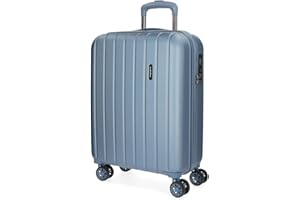 MOVOM Wood, Maleta de Cabina, Equipaje, Interior con Dos Compartimentos, Fabricada en ABS Material Resistente y Ligero, 4 Ruedas giratoriasCierre de combinación Lateral, De Joumma Bags