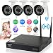 Produktbild Szsinocam 4CH WiFi NVR Netzwerk Videorekorder + 4pcs HD 960P Wireless WiFi Wetterfeste Outdoor-Bullet IP Kamera (HDMI P2P Cloud IR Night Vision, Motion Detection E-Mail Alarm)