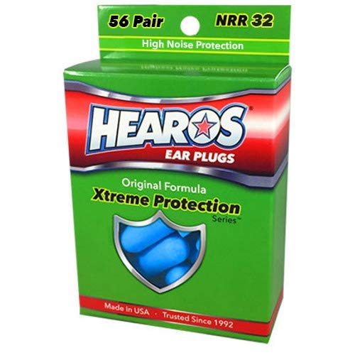 Hearos Xtreme - Bouchons d'oreille - Bleu - 56 Paires