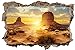 Produktbild Sonnenuntergang Australien Felsen Wandtattoo Wandsticker Wandaufkleber D0967 Größe 70 cm x 110 cm