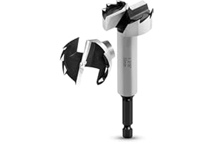 NICAVKIT 30mm Mèche Forstner Foret à Ailettes Plates, Foret à Bois Multi-Dents, Meche Bois Avec tige hexagonale Pour Le Perçage Dans Le Bois, Le Plastique, Le Contreplaqué