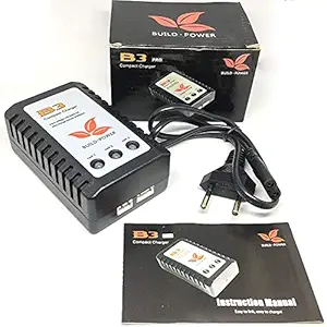 Robotbanao B3 Charger B3 Lipo Battery Balance Charger for Rc Lipo Battery, 7.4V 11.1V