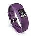 Produktbild Soft Silikon Ersatz Uhrenarmbänder für Garmin vivofit4 HR Armband,Silikon Ersatz-Uhrenarmband Einstellbar Armband Replacement Wechselarmband watch band für Garmin vivofit4 (Purple/S)