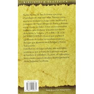 El Libro De Los Nombres Hebreos/the Book of Hebrew's Names