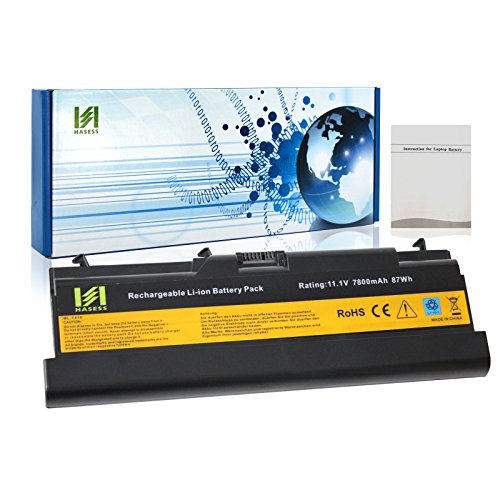 HASESS Hoch Perfürmance 7800mAh/87wh Ersatz Laptop Batterie Notebook Akku LG Samsung Zellen für Lenovo ThinkPad E40 E50 L410 L420 L510 L520 L412 L412 SL410 SL510 T410 T510 T520 W510 W520 fits P/N 57Y4186 42T4791 51J0499 - 12 Monate Garantie