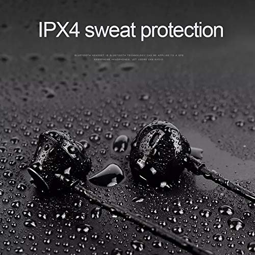Preisvergleich Produktbild Drahtlose Kopfhörer Wasserdicht Bluetooth Running Kopfhörer In-Ohr Ohrstöpsel Geräusche Abbrechen Sport-Ohrhörer,Black