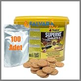 100 Pieces Tropical Supervit A Tablets Bucket Partition Tablet Fish Food