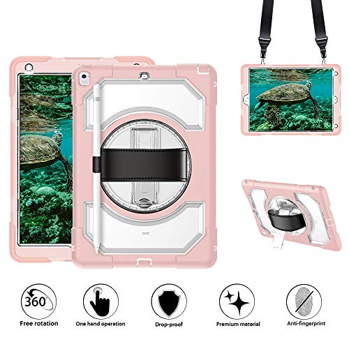 Preisvergleich Produktbild GROLEOA Handschlaufe, Verstellbarer Schultergurt, um 360 Grad drehbar, dreilagig, strapazierfähig Transparent / Pink