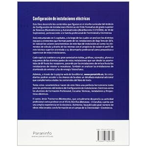 Configuración de instalaciones eléctricas (Electricidad Electronica)